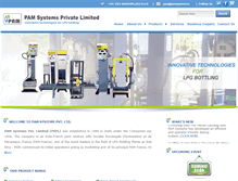 Tablet Screenshot of pamsystems.in